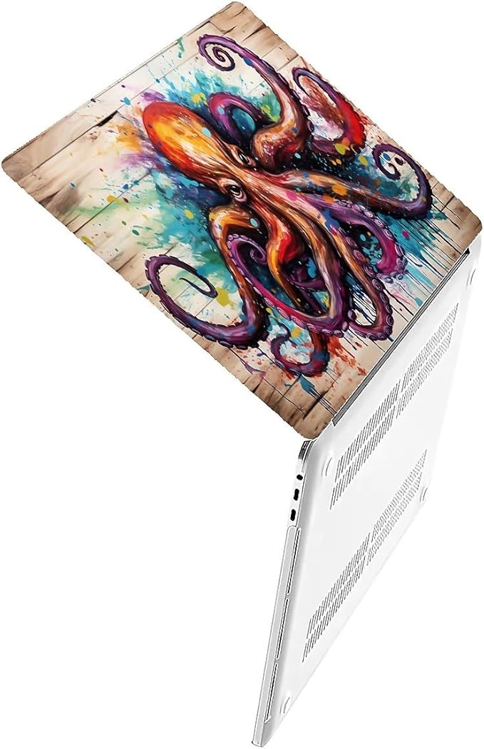COTAIL Compatible with MacBook Air 13.3 13.6 Inch Case 2022 2021 2020 2019 Plastic Hard Shell Case Cover,13.3 Pro(A1706/A1708/A1989/A2159/A2289/A2338), Octopus