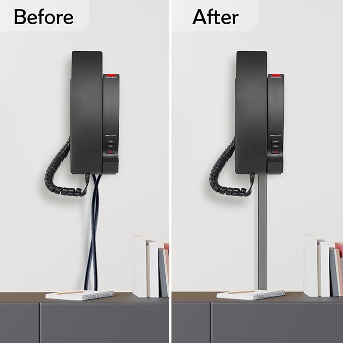 TV Cord Hider – Flexible Wall Cord Cover Slim Design Silicone Cable Raceway - Self Adhesive, Cut to Size Design for Hiding Wires on Wall - Clean Home Setup Cable Concealment (Grey, 6 Feet)