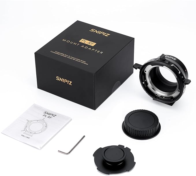 SNIPIZ PL-RF Lens Mount Adapter with Rotary Lock Mount Converter Compatible with PL Lens to Canon RF Mount Cameras EOS R EOS R5 EOS R6 EOS R3 EOS Ra EOS RP