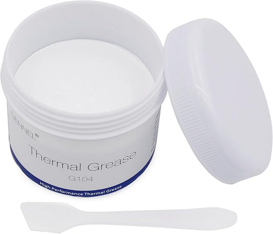 GENNEL G104 200g Thermal Conductive Paste, Silicone Thermal Compound Grease, Heatsink Paste for CPU Radiator Coolers LED Printer Chipset Cooling