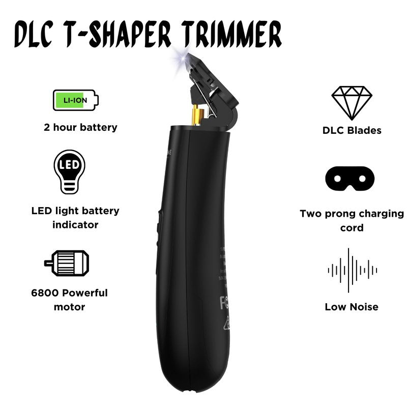 Supreme Trimmer Professional T Shaper | Cordless Hair & Beard Liner for Men | Low Noise, Precision Edger Clippers | Ideal for Sensitive Skin, Kids & Elderly | Barber & Home Use