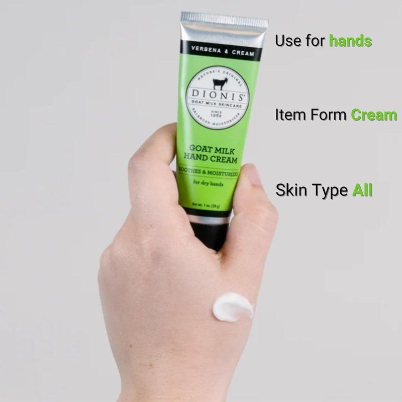 Dionis Goat Milk Hand Creams - 5 Pack of 1 oz Moisturizers | Coconut, Peppermint, Sea Treasures, Sugarberry, Vanilla Bean
