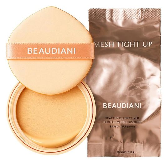 Beaudiani Mesh Tight UP Cushion | Cushion Foundation | Buildable Coverage| Natural Finish | Dewy Glow Make up (REFILL Of Healty and warm neutral undertone (#23))