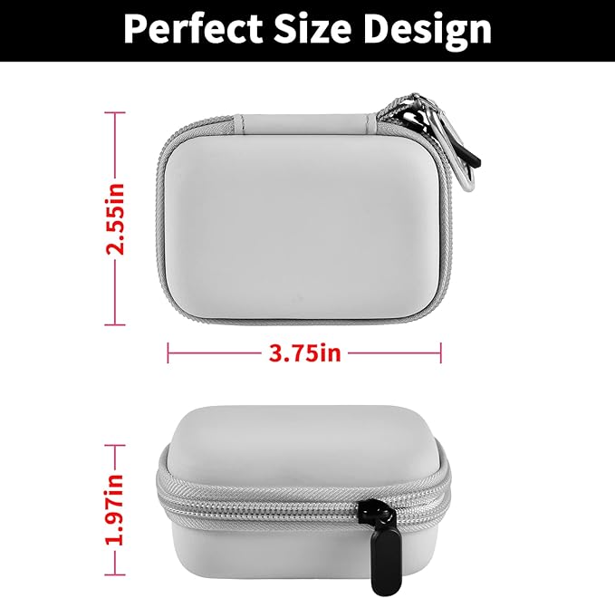 Portable Charger Power Bank Case for Swyop/for Feob/for Charmast/for JEJILL/for LanLuk/for VEGER/for iWALK/for Taegila/for Kuulaa and More Small Charging Battery Pack - Bag Only (White)