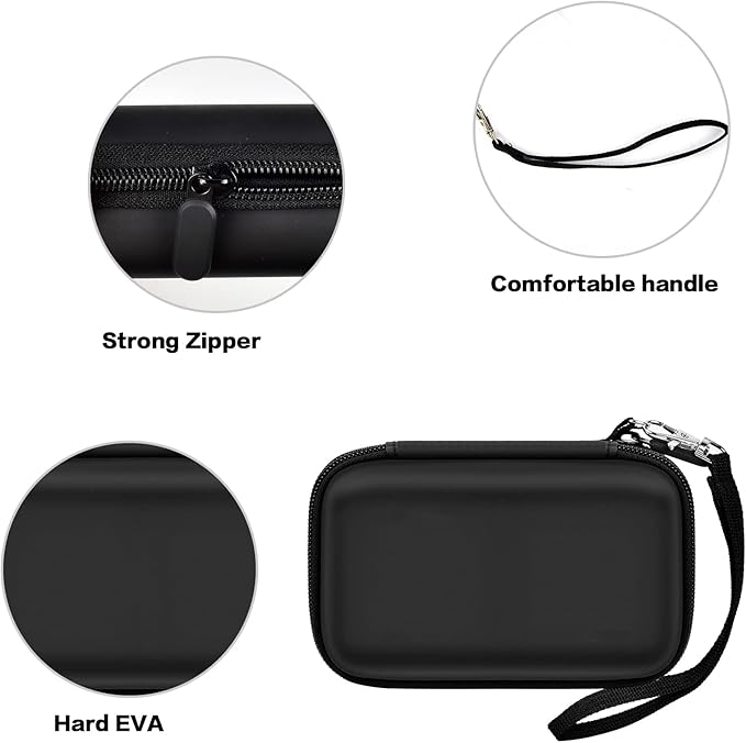 ANKHOH Travel Case for UCOMX for Nano/for Iseyyox/for LISEN/for RTOPS 3 in 1 Wireless Charger, Foldable Magnetic Charging Station Storage Holder Bag for Fast Charge Pad Cable -Box Only (Black)