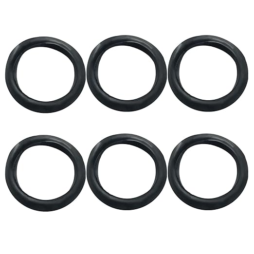 Kyuionty 6 Pcs Rubber Grommets, 2-3/8" Inside Diameter 2-1/2" Drill Hole Rubber Wire Grommets O Ring Grommets for Wire, Firewall, Cables, Plugs, Automotive
