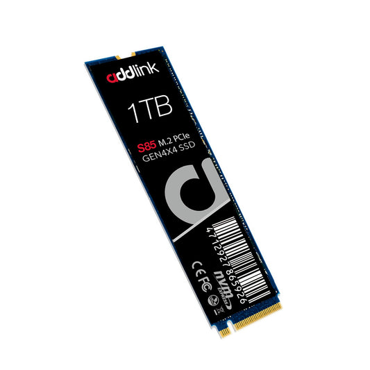 Addlink S85 1TB NVMe SSD M.2 2280 PCIe 4.0 Gen4 Internal Solid State Drive, Up to 6000MB/s, HMB Technology, 3D TLC NAND, Storage Upgrade for Laptop, Desktop PC, Gaming, Creators (ad1TBS85M2P)