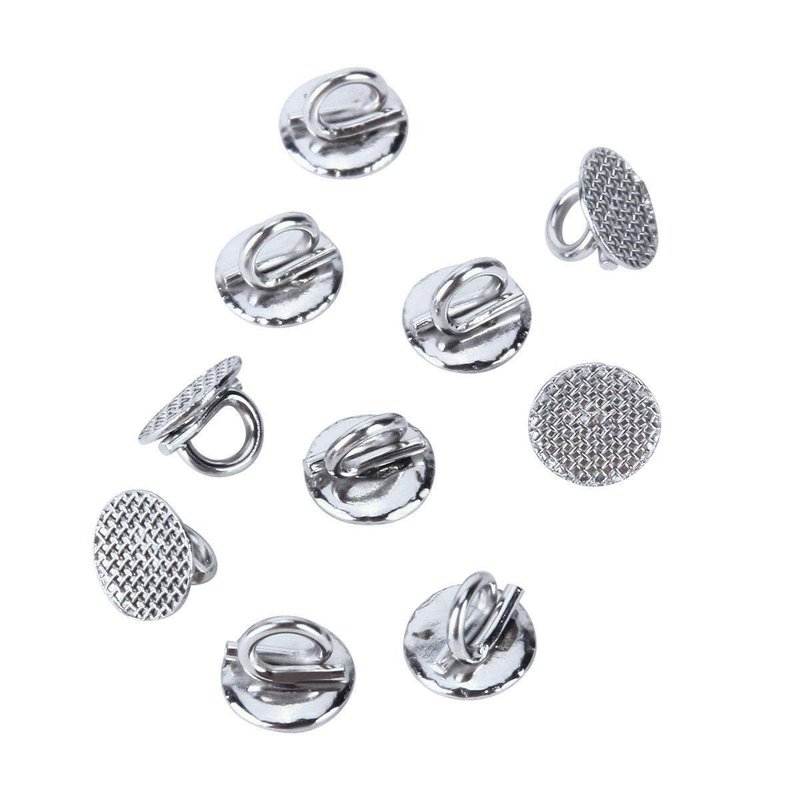 10 Packs Sino Dental Orthodontic Braces Brackets Lingual Buttons Bondable Round Base Eyelets -10pcs/pack (Bond Eyelets)