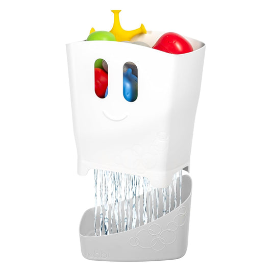 Ubbi Bath Toy Organizer - Freestanding Caddy with Removable Drying Rack for Toddlers | Gray