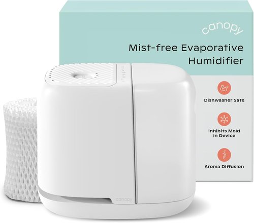 Canopy | 2.0 Bedside Humidifier - 36 HR Run Time, 2.5L Capacity, Reading Light & White Noise