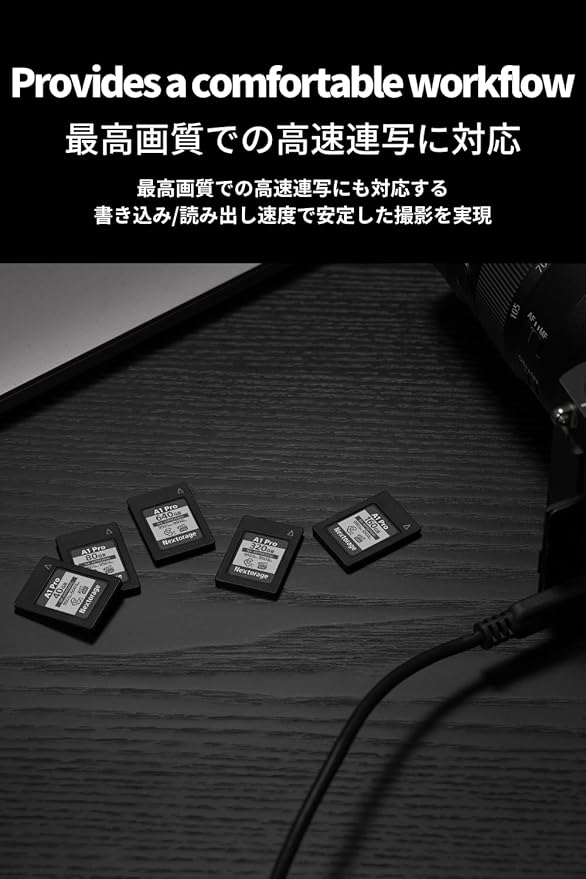 Nextorage Japan CFexpress Type A Card NX-A1PRO 640GB VPG 400 Ultra Fast Read 950MB/s Write 950MB/s