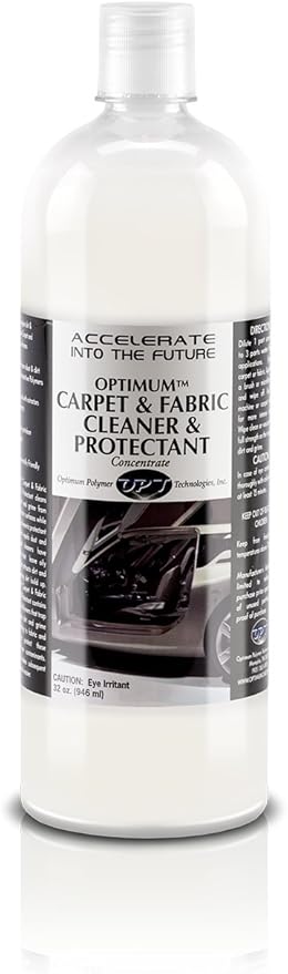 Optimum Fabric Clean and Protect - Car Seat Stain Remover and Carpet Cleaner for Auto Detailing, Cleans and Protects Textiles, Upholstery, Car Mats, Seats, and Fabric Trim (32 Oz)