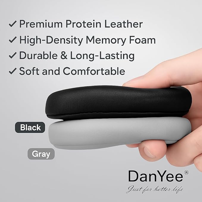DanYee Noise-canceling Bose Earpads Replacement for Bose QC15 25 35&35II-Restore Canceling Noise-Block Noise as Original During Commute- Sweatproof & Secure Fit-Soft Memory Foam-Easy Install-Black