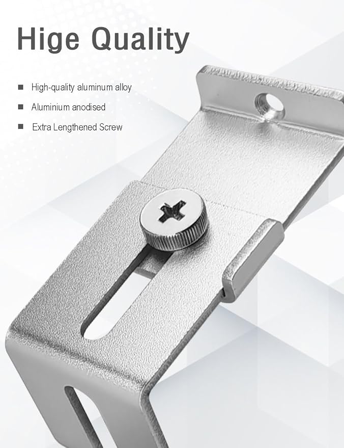 ILIVABLE Outlet Lock, Adjustable Metal Security Device, Prevents Power Plug Unplugging, Silver, 1-Pack