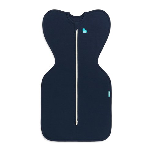 Love To Dream Swaddle UP - Baby Sleep Sack for Self-Soothing | Snug Fit, 1.0 TOG, Navy, Newborn 5-8.5 lbs