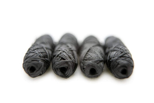 Knotty Floss Refills of Bamboo Activated Charcoal No Knot Floss with Grapefruit Seed Extract - Eco-friendly Vegan - 4 Refill Packs