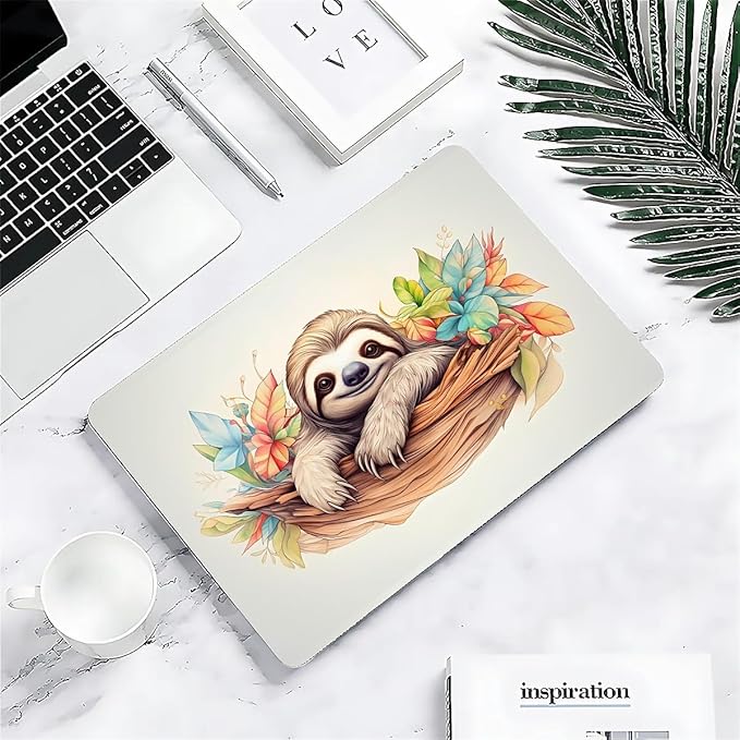 COTAIL Compatible with MacBook Air 13.3 13.6 Inch Case 2022 2021 2020 2019 Plastic Hard Shell Case Cover,13.3 Pro(A1706/A1708/A1989/A2159/A2289/A2338), Sloth