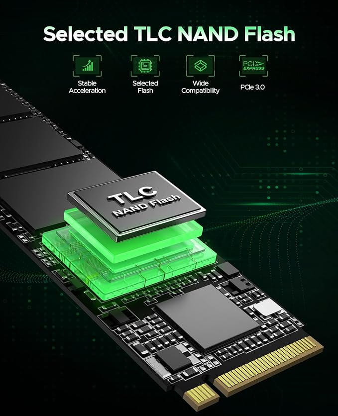 ORICO 128GB M.2 NVMe SSD, PCIe Gen3x4 2280 SSD - Up to 1700MB/s, Internal Solid State Drive with TLC NAND Flash, Compatible with Raspberry Pi 5 Desktop Laptop - D10