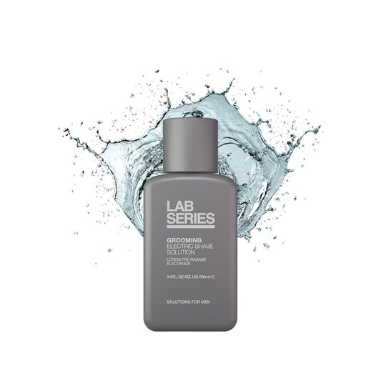 Lab Series Men's Grooming Effortless Pre-Electric Shave Solution - Electric Shave Lotion - Cools & Refreshes Skin - Skin Care for Men, 3.4 Fl Oz