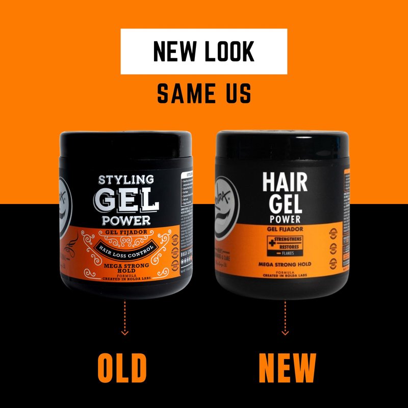 Rolda Power Strong Hold Hair Gel for Men - Styling Gel Formula for Wet Look - High Shine, Strengthening & Hair Loss Control - Alcohol & Residue Free (35.2 oz)
