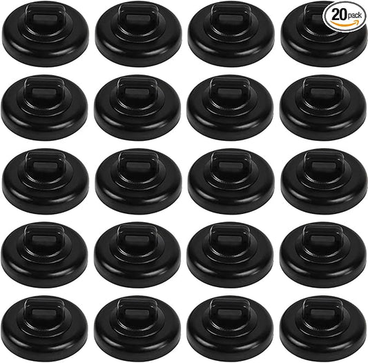CNHABAGU Magnet Zip Tie Mount Magnetic Zip Ties Mount Base Holder Multipurpose Wire Cable Holder Mount Wire Clips Management for Home Office Marine Electrical Wiring (D23 20Pcs)