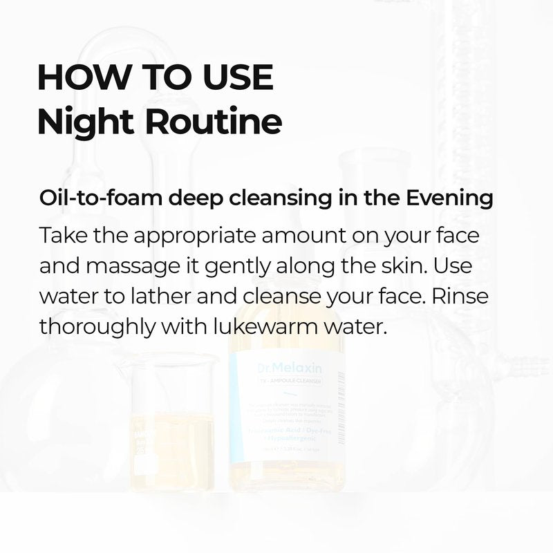 Dr.Melaxin TX Tranexamic Acid Ampoule Cleanser 100ml / 5.07fl oz, Moisturizing, Cleansing for Sensitive Skin