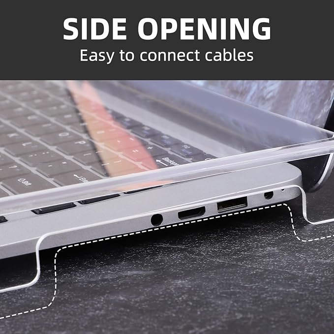DOITOOL Clear Acrylic Keyboard Cover Protector Anti-Cat, 14 in Laptop Keyboard Dust Cover Computer Transparent Mechanical Laptop Protector Case, 13.8x9.8x0.6 inch