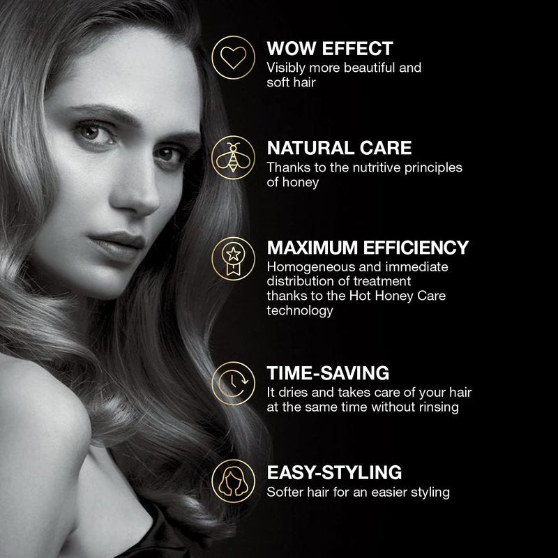 Elchim - Hot Honey Care Starter Kit – 3-in-1 Hair Treatment, Drying, and Styling System with Cosmetic Concentrator