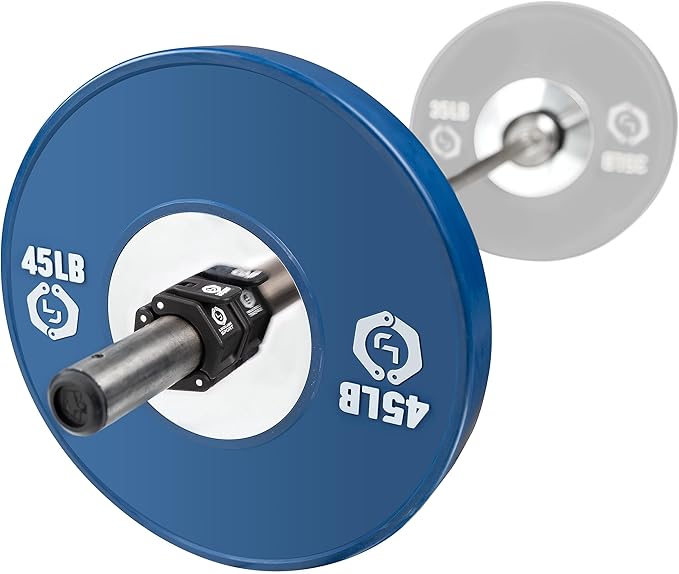 Lock-Jaw Barbell Collars Sport Olympic Barbell Clamps 2 Pcs – Heavy Duty Bar Clamps for 2” & 50mm Olympic Bars – Secure Weight Bar Clamps for Strength Training & Home Gym Accessories – Black