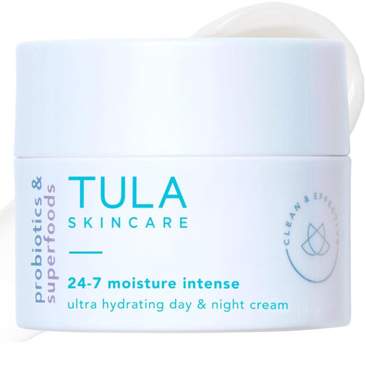 TULA Skincare 24/7 Moisture Intense Face Cream - Ultra Hydrating for Very Dry Skin | Prebiotic Extracts & Hyaluronic Acid