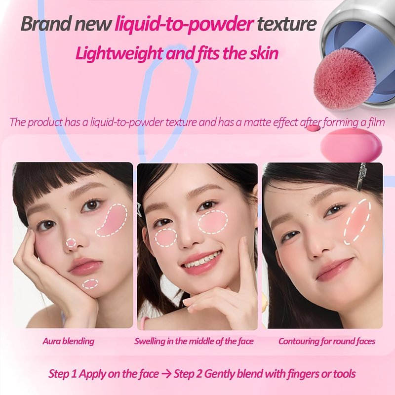 Aztk Liquid Blush - High-Pigment Waterproof Blush for Cheeks | Matte Finish, 5ml (JC04)