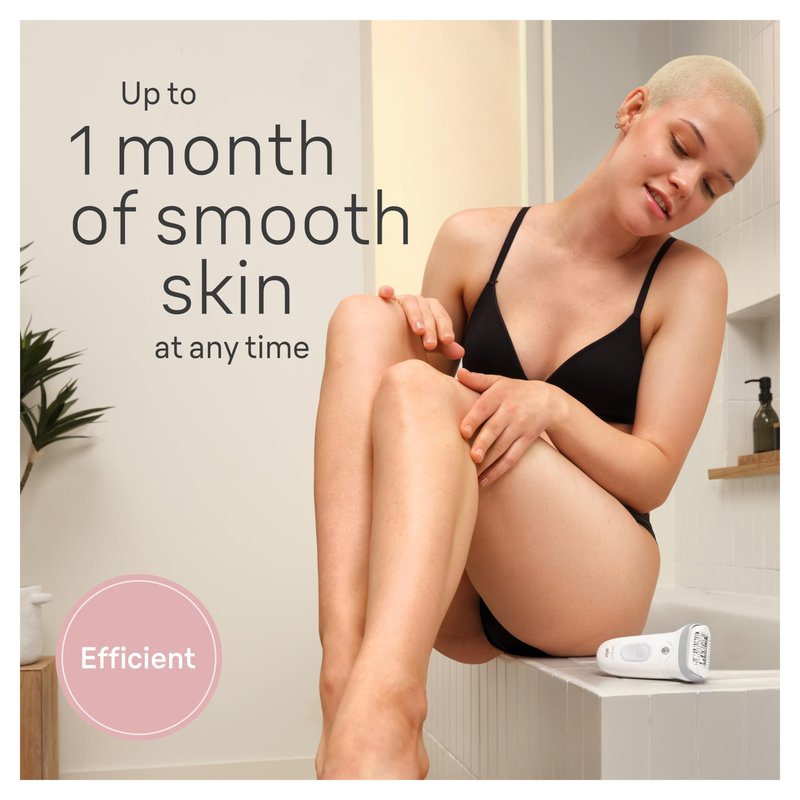 Braun Silk-épil 7 Epilator, Wet and Dry, Wide Head, Includes Venus Intimate Razor, Shaver Head and Trimmer Comb, SE7-141