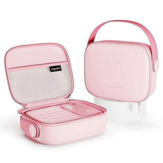 Pink Makeup Case – Macaron Color Hard Shell Cosmetic Travel Case with Compartments, Waterproof & Durable, Portable Organizer for Make up, Skincare, and Accessories (Blush Pink)