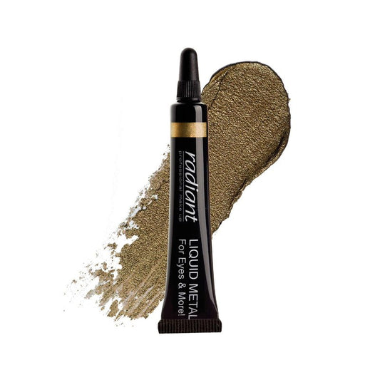 Radiant Professional Liquid Metal Eyeshadow For Eyes & Lips, Waterproof Liquid Shadow for Intense Color & Long Lasting Effect, Fast Drying Smudge Proof Metallic Pigment, 0.23 ounces (21)