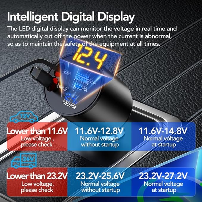 Retractable Car Charger,5 in 1 PD Car Phone Charger with Bluetooth 5.3 FM Transmitter,Handsfree Call and MP3 Player,2 Retractable Cables and USB Charging Adapter for Cars Phone,Galaxy,Pixel(Black)