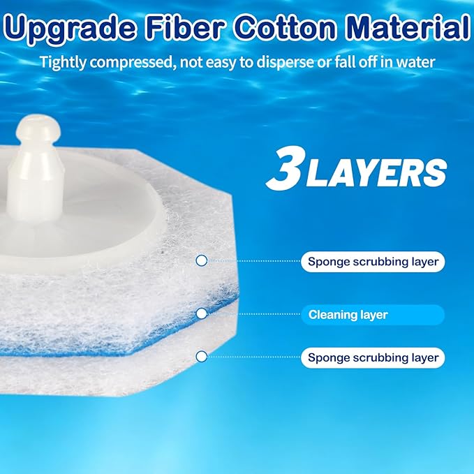 80 Count Disposable Toilet Wand Refills for Toilet Wand, 5X Cleaning Power Scrubber Refill, Bathroom Cleaning Supplies, No Falling Apart, Fresh Fragrance