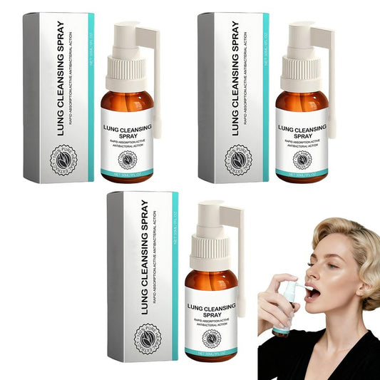 Organic Herbal Lung Cleansing Spray,Cleansing Spray Breath Easy,Mucus Relief-3pcs