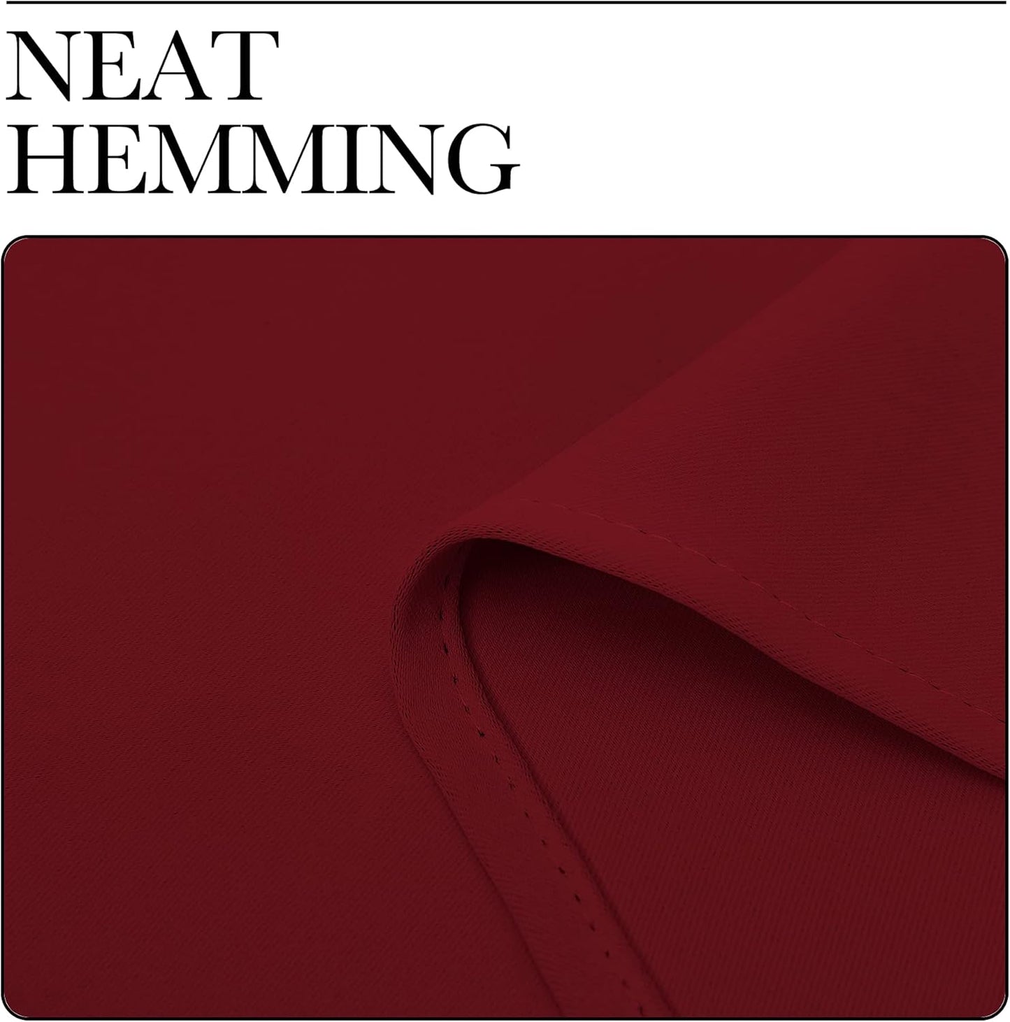 NICETOWN Burgundy Blackout Curtains - Thermal Insulated Grommet Drapes for Living Room | 55 x 86 Inches (1 Pair)