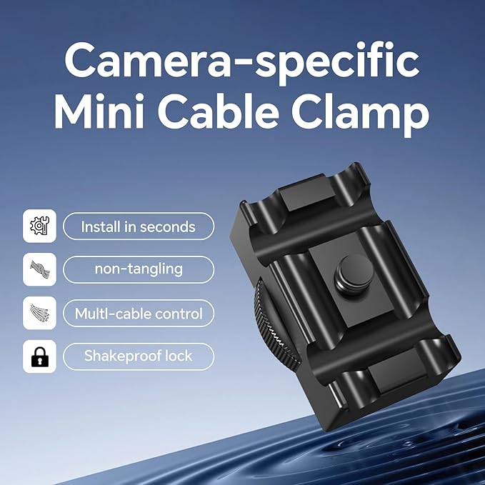 YAMCOWL Camera Cable Lock Clamp,DSLR Camera Digital USB Cable Lock Clip Clamp HDMI Protector DSLR Cable Clamp