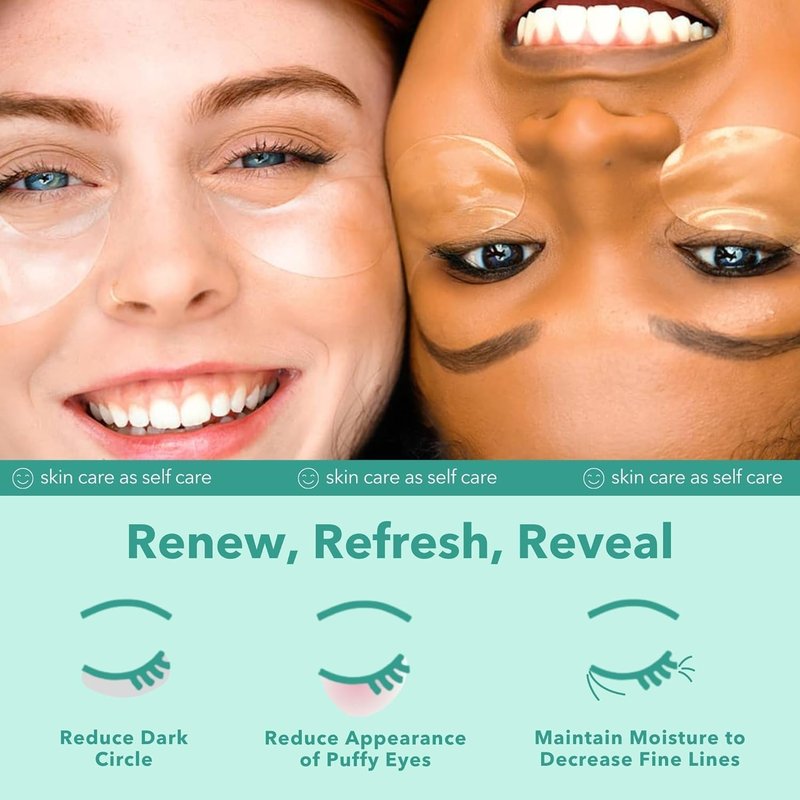 Patchology Rejuvenating Under Eye Gels - Hydrating Eye Mask with Caffeine & Collagen | 30 Pairs for Dark Circles & Puffiness