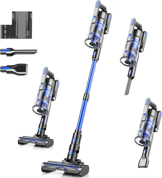 Tikom Cordless Vacuum Cleaner - 450W Lightweight Stick Vacuum for Hard Floors & Pet Hair | V700