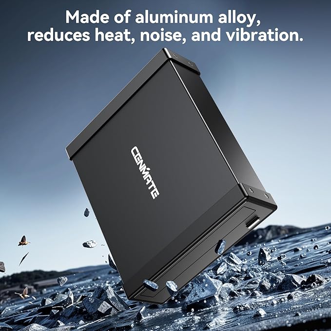 5.25" Blu-Ray/CD/DVD SATA Drive Enclosure with USB A/C 3.0, 5.25 Drive Enclosure, Optical Drive Enclosure fit any drive depth up to 171mm, Aluminum Alloy, Hot swappable(Optical Drive not Included)