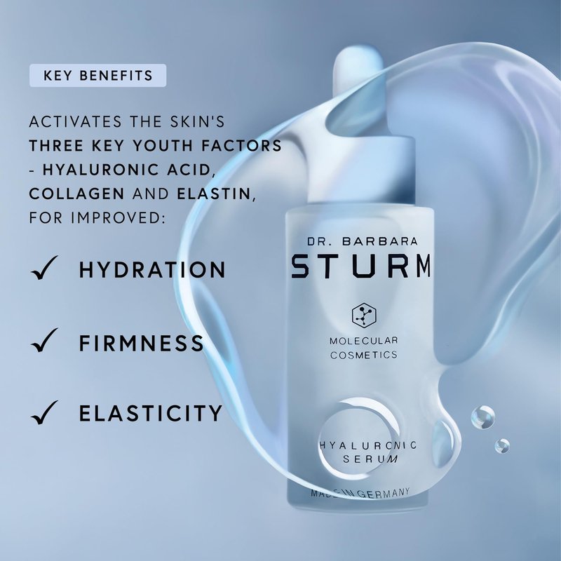 Hyaluronic Serum 1 Fl Oz, Anti Aging Serum, Plumps Fine Lines and Wrinkles, Boosts Firmness, Award-Winning Luxury Skincare By Dr. Barbara Sturm