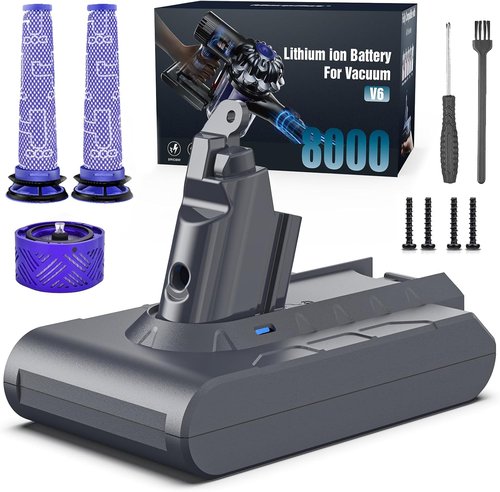 Keenstone V6 Battery Replacement - 8000mAh Li-ion for V6 Animal, Absolute, Motorhead & More