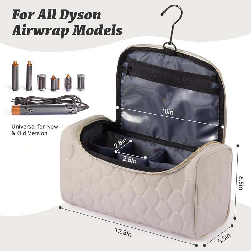 Shark Flex Style Travel Case - Portable Hair Dryer Organizer with Padded Storage & Hanging Hook | Fits All Models