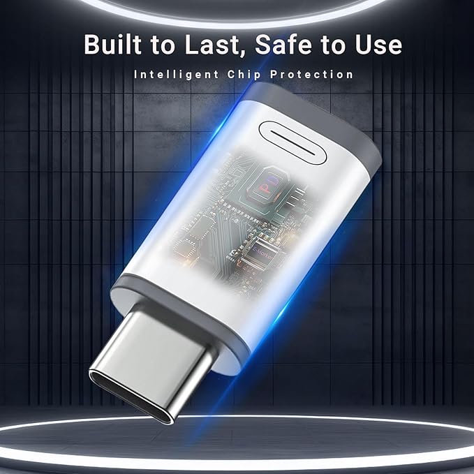 NICE BUDDY 4 Pack Lightning to USB C Charging Adapter for iPhone 15/16/17 Pro Max/Plus-Only Charging Adapter