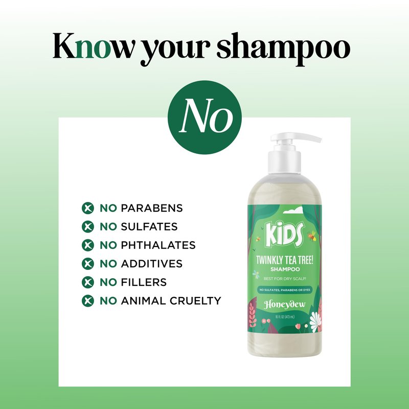 Cleansing Kids Shampoo for Dry Scalp - Dry Flaky Scalp Care Shampoo for Kids and Hair Build Up Remover with Tea Tree Oil and Rosemary Essential Oils for Hair Care - Kids Scalp Cleanser for Build Up