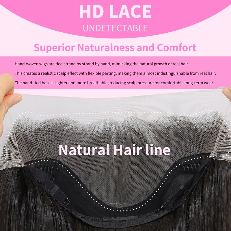 Synthetic Lace Front Wigs Pre Plucked 13x4 HD Lace Black Wigs For Women 26 Inch Long Layered Straight Wigs 100% Futura Premium Fiber Wig With Bangs Ready to Wear Beginner Friendly Daily Use