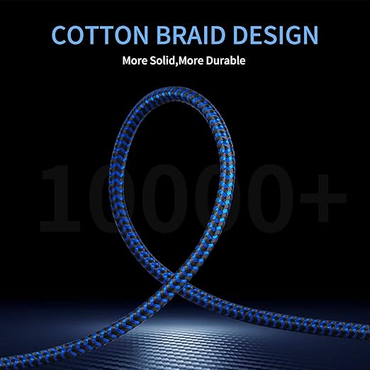 GGMTY 3.5mm Male to Female Extension Stereo Audio Extension Cable 25FT, Cotton-Braided Audio Extension Cable, Stereo Jack Cord for Phones, Headphones, Speakers, Tablets, PCs and More