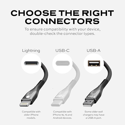 Statik MagStack USB A to Lightning Cable MFi Certified, Clutter-Free Magnetic Charging Cable, Anti-Tangle Phone Charger Cord, 12W, Compatible with iPhone & iPad, 6FT